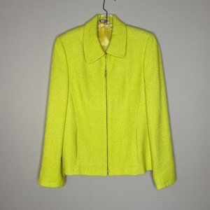 stefanel zippered blazer jacket